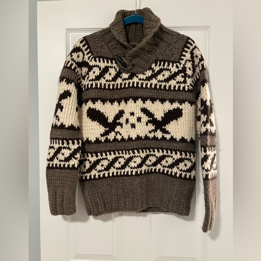 American Eagle Outfitters Patterned Turtleneck Sweater